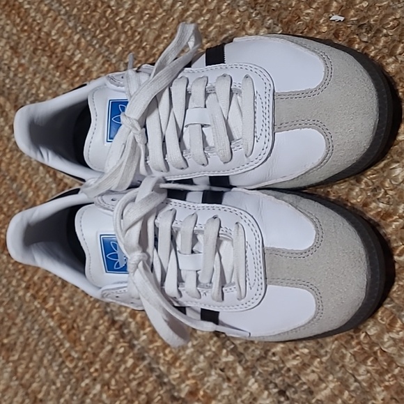 Adidas Samba OG Cloud White/Core Black/Gum Men's 6.5/Women's 7.5 - Picture 2 of 9